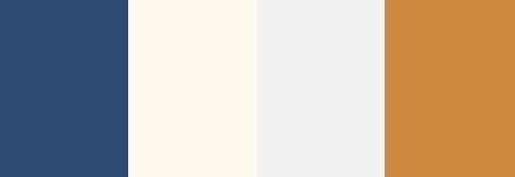 Medical website design color palette, warm accents